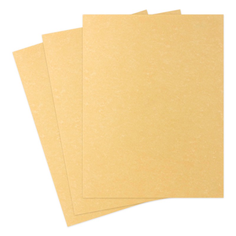 HYGLOSS 92306 30-Sheet Parchment Paper, 8.5 by 11-Inch, Gold