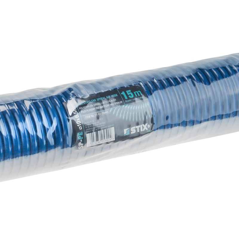 STIX PE compressed air spiral hose 6.5/10 mm 15 m