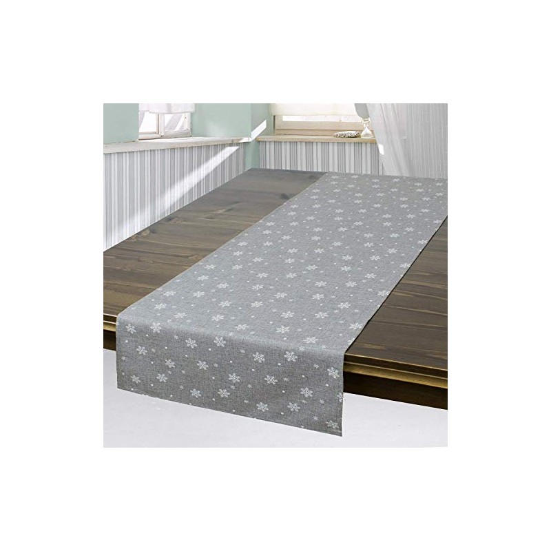 Snow / Modern Tablecloth for Christmas