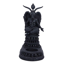 Nemesis Now Baphomet's Devotion Tea Light Holder, Black, 17cm