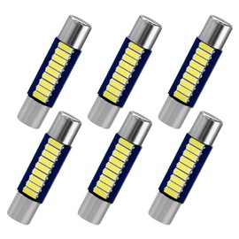 ZNDAW 6PCS 28mm 29mm Festoon LED Car Bulb, Extremely Bright 9-SMD 4014 Chipsets Car Interior Light, 6614F 6612F Canbus Error Free Bulb Replacement for Trunk Sun Visor Vanity Mirror