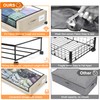 LESHZHEN Under Bed Storage with Wheels,4 Pack Under Bed Storage