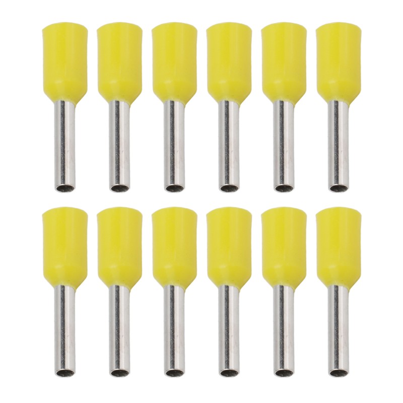 1000pcs E1008 Insulated Ferrules Terminal Copper PVC Pin Cord End