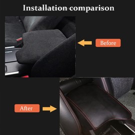 BOLTRY Center Console Armrest Box Cover for Honda Accord 2013 2014 2015 2016 2017 Accessories Arm Rest Box Lid Panel Trim