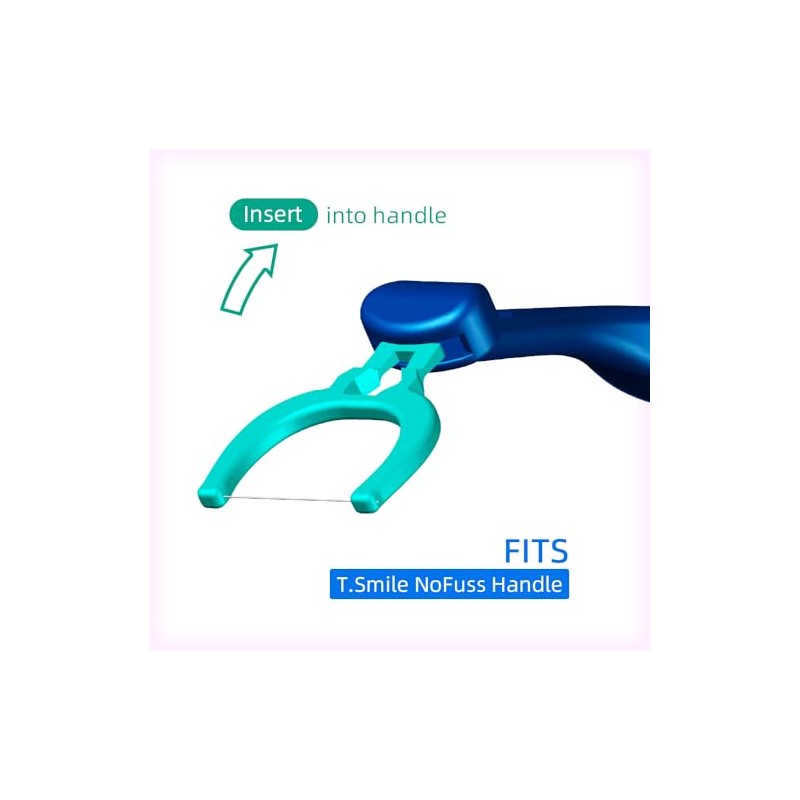 T.Smile Evolutionary Clean - Flosser dental extra fuerte, cabezales de