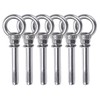 6 Pcs M6x60mm Expansion Bolt, 304 Stainless Steel Ring Lifting