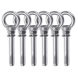 6 Pcs M6x60mm Expansion Bolt, 304 Stainless Steel Ring Lifting Bolt Kit,for Wall Anchors and Brick