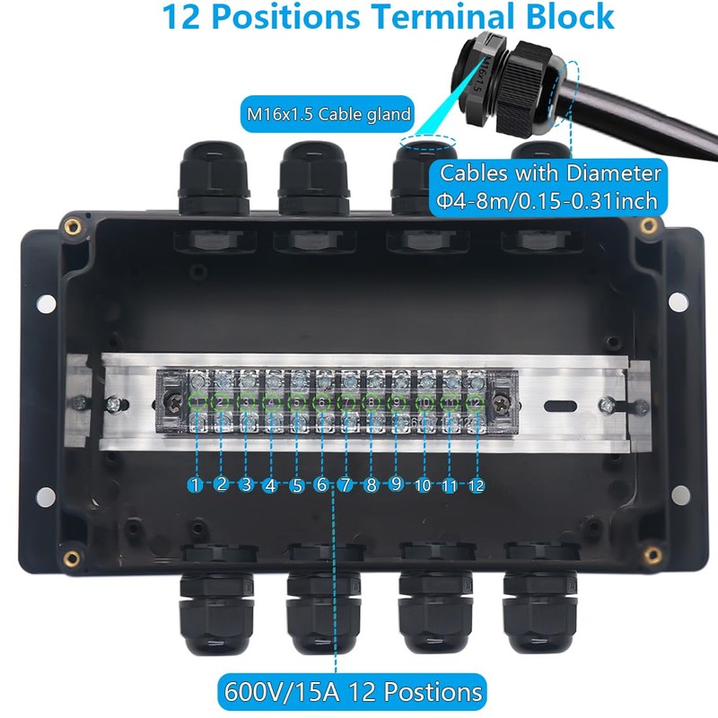 Otdorpatio Project BoxI P67 Outdoor Waterproof box Electronic Junction Box