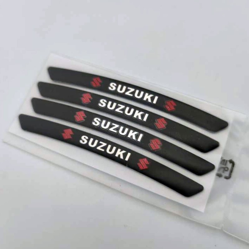Suzuki Rim Sticker Wheel Hide Scratch Cool Universal Black