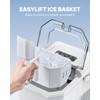 Silonn Ice Maker Countertop,Self-Cleaning Ice Makers with Basket and Scoop,9