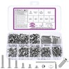 496 Piece M3 Screws Set, M3 Countersunk Screws Set, Flat