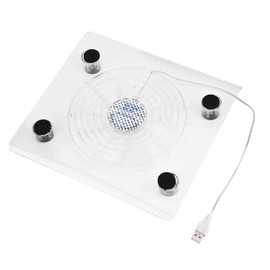 Laptop Cooler Cooling Pad, USB Powered Notebook Cooler Pad, PC Fan Cooler with LED RGB Lights for/P/Laptop