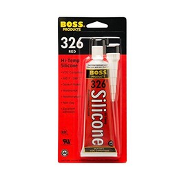 Boss Products 326 Hi-Temp Red Silicone Sealant 3oz Tube