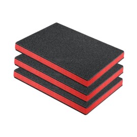 F Fityle 3x Tool Box Foam Insert High Density Shockproof Cuttable Removable Polyethylene Tool Foam Sheets Tool Box Liner Tool Boxes Organiser Inserts for Padding,45cmx33cmx2.5cm