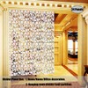LRZCGB Hanging Room Divider,24 Pieces PVC Screen Partition Panel with