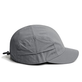 Haveli Men's Jet Cap, 4 Panels, Short Brim, Breathable, Large Size, 2 Sizes, gray