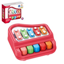 Children Musical Toys: Flex kids piano, toddler educational toy, Musical piano for boys and girls. A gift for Christmas,birthday Preschool toy 18 months+ 2 3 4 years Learn music Learn piano (Red)