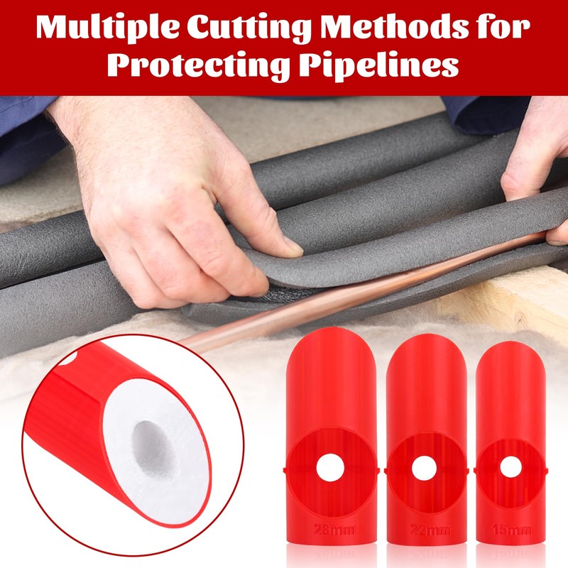 LYPPUL Pipe Lagging Insulation Foam Cutter Tool for 15mm, 22mm,