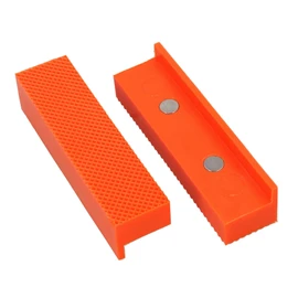Magnetic Soft face Jaws Pads for Bench Vice Non Marking 4” / 100mm Orange