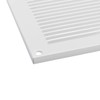 White 14x6 inch Steel Vent Cover with Insects Screen -