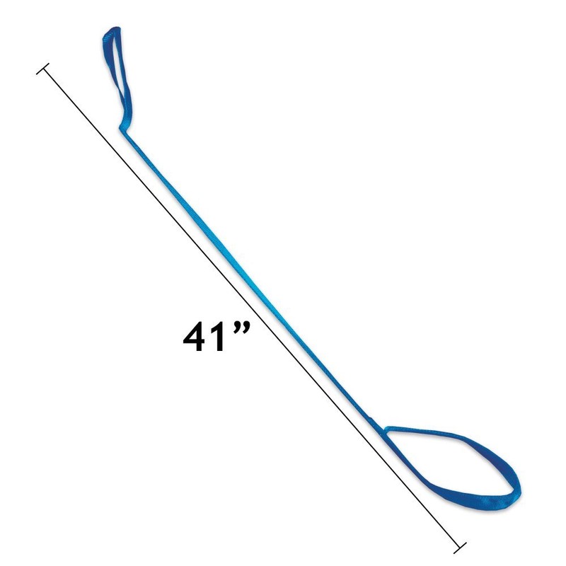 Rehabilitation Advantage 41-Inch-Long Leg Lifter Assist – Rigid Hand Strap