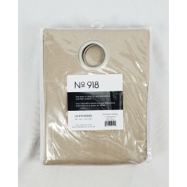 No 918 Oatmeal Beige Valerie Grommet-Top Curtain Panel, 40"x95"