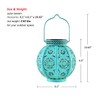 Bohemian Garden Solar Lanterns, {Set of 2} Moroccan Outdoor Waterproof