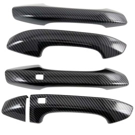ITrims Door Handle Cover Trim for Kia K5 Optima 2020 2021 Door Handle Protector Sticker Exterior Accessories Decoration ABS Carbon Fiber 5PCS