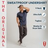 Men's Sweatproof Undershirt | Cotton V Neck T-Shirt with Underarm