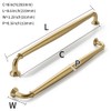 khtumeware 10 Pack 8 Inch(203mm) Brushed Brass Cabinet Pulls Warm
