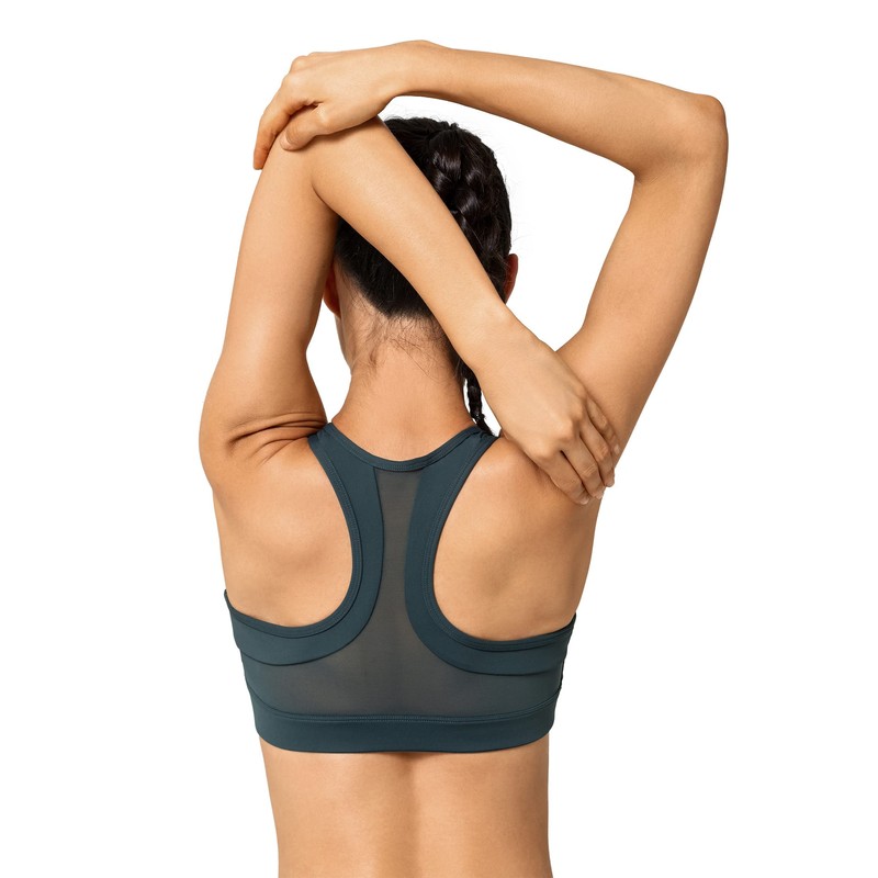 Yvette Sports Bra, Strong Support, Front Closure – Mesh Racer
