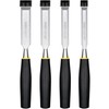 GREBSTK 9.5in Wood Chisel Set for Woodworking, 4pcs Chrome Vanadium
