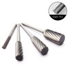 Luo ke 4 Pcs Aluminum Cutting Burr - 3/32 Inch