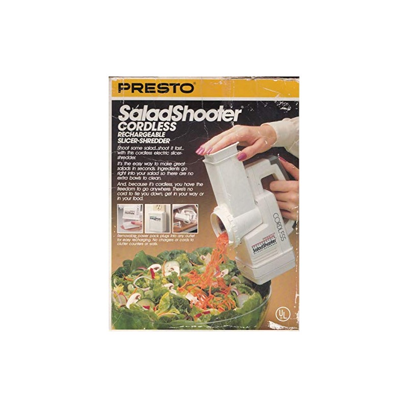 Cordless SaladShooter Rechargeable Slicer Shredder Salad Shooter