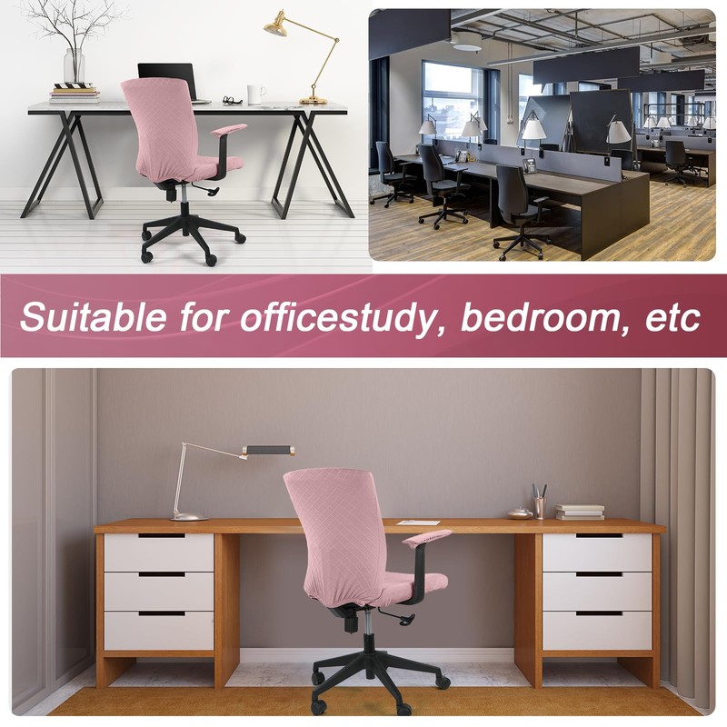 Tallew 4 Pcs Office Chair Covers Set Computer Universal Protective