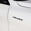 Car Head Fender Letter Decoration Stickers Black Veloce Label for