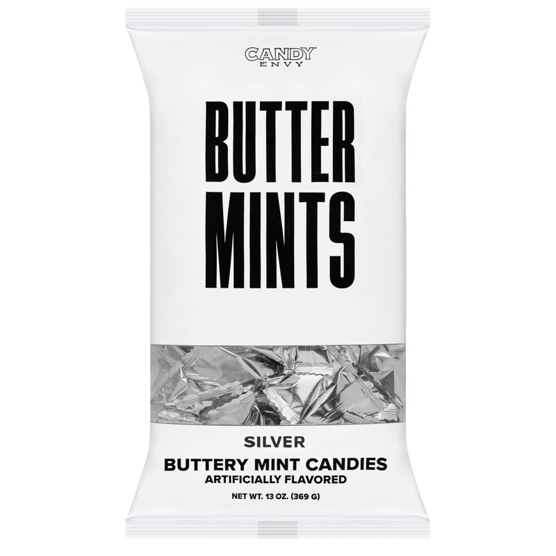 Candy Envy - Silver Foil Buttermints - 13 oz. Bag