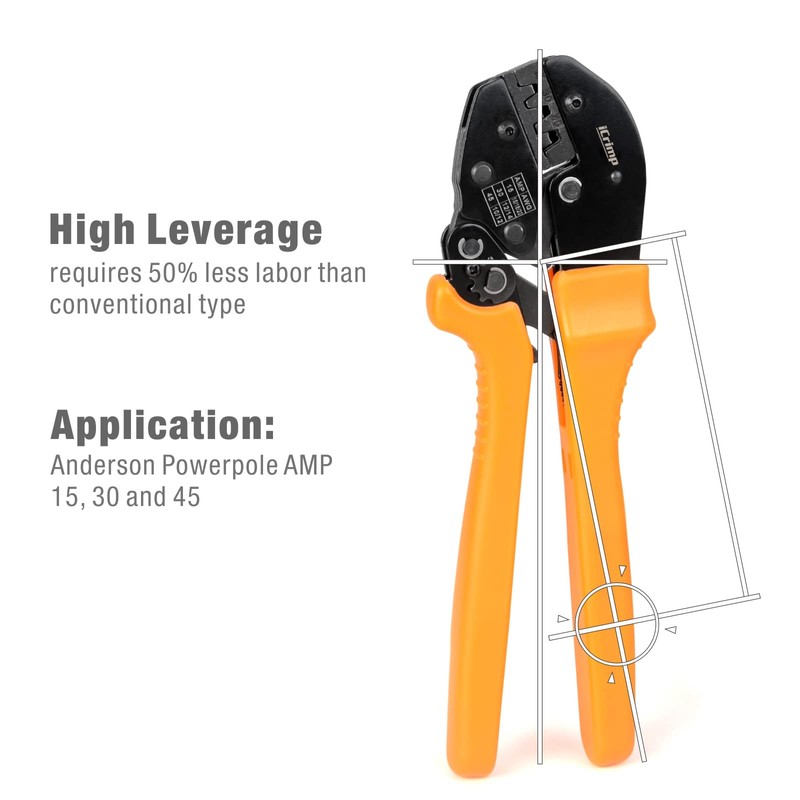 IWISS Ratchet Type Crimping Pliers Crimping Tool for Sleeves and