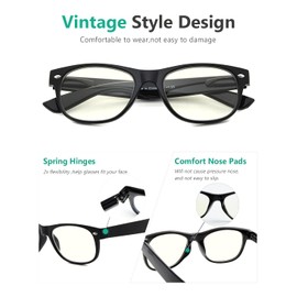 Eyekepper 12-Pack Classic Blue Light Blocking Reading Glasses for Women Computer Readers Ladies +1.25