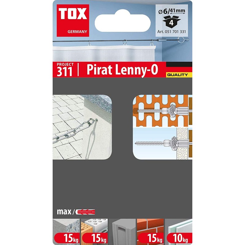 Tox Pirate Lenny Hook Dowel