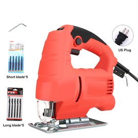 710W Jig Saw 3000RPM Corded Electric Jigsaw 6 Variable Speeds Jigsaw Tool Kit US