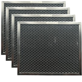 WINDON BAY - Paquete de 4 filtros de campana extractora de carbón – Compatible con Broan 39000, 51000, 53000 Series – Inserto de rejilla de aluminio y trampa de humo de 8.7 x 10.5 pulgadas para