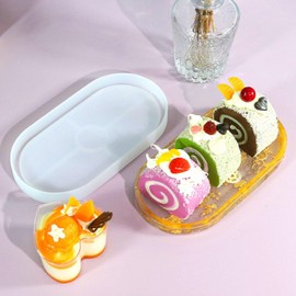 Silicone Resin Mold Serving Tray - DIY Craft Tray Mould for Epoxy Resin Art, Home Decor, and Food Presentation,Jewelry Holder Mold Fruit Snack Plate Tray (Oval)