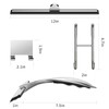 Shower Squeegee for Glass Door 12-Inch Stainless Steel Bathroom Squeegee