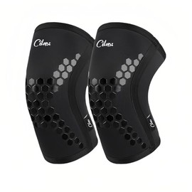 Cilnos Knee Sleeves (1 Pair) – 7mm Neoprene Heavy Squat & Cross Training Knee Braces Support for Weightlifting, Powerlifting – Anti-Slip Compression Sleeves for Men & Women in Gym (S)
