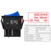 Heschen 30A 250V AC ON/OFF 2 Position DPST 4 Port