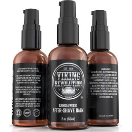 Bálsamo para después del afeitado de lujo para hombres, loción para después del afeitado premium, alivia e hidrata la cara después del afeitado, elimina la quemadura de la maquinilla de afeitar para un acabado suave y sedoso, aroma a sándalo