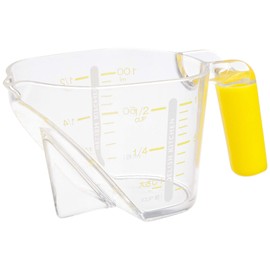 DELISH KITCHEN CC-1321 Pearl Metal Measuring Cup, Yellow, 5.1 x 2.4 x 2.4 inches (13 x 6 x 6 cm), Measuring from