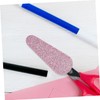 Baluue 2 pcs Glitter Leather Scissor Covers for Nail and