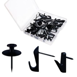 Clavos para Colgar Cuadros, Chinchetas para Colgado en Pared - Alfileres de Doble Cabeza, Tachuelas de Pared Resistentes para Paneles de Yeso, Arte, P